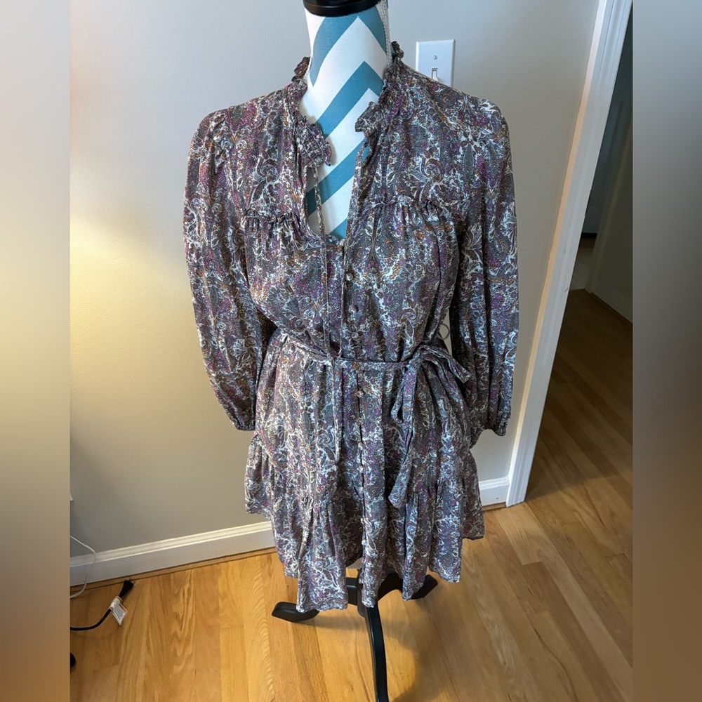 Anthropologie mini shirt dress - neutral